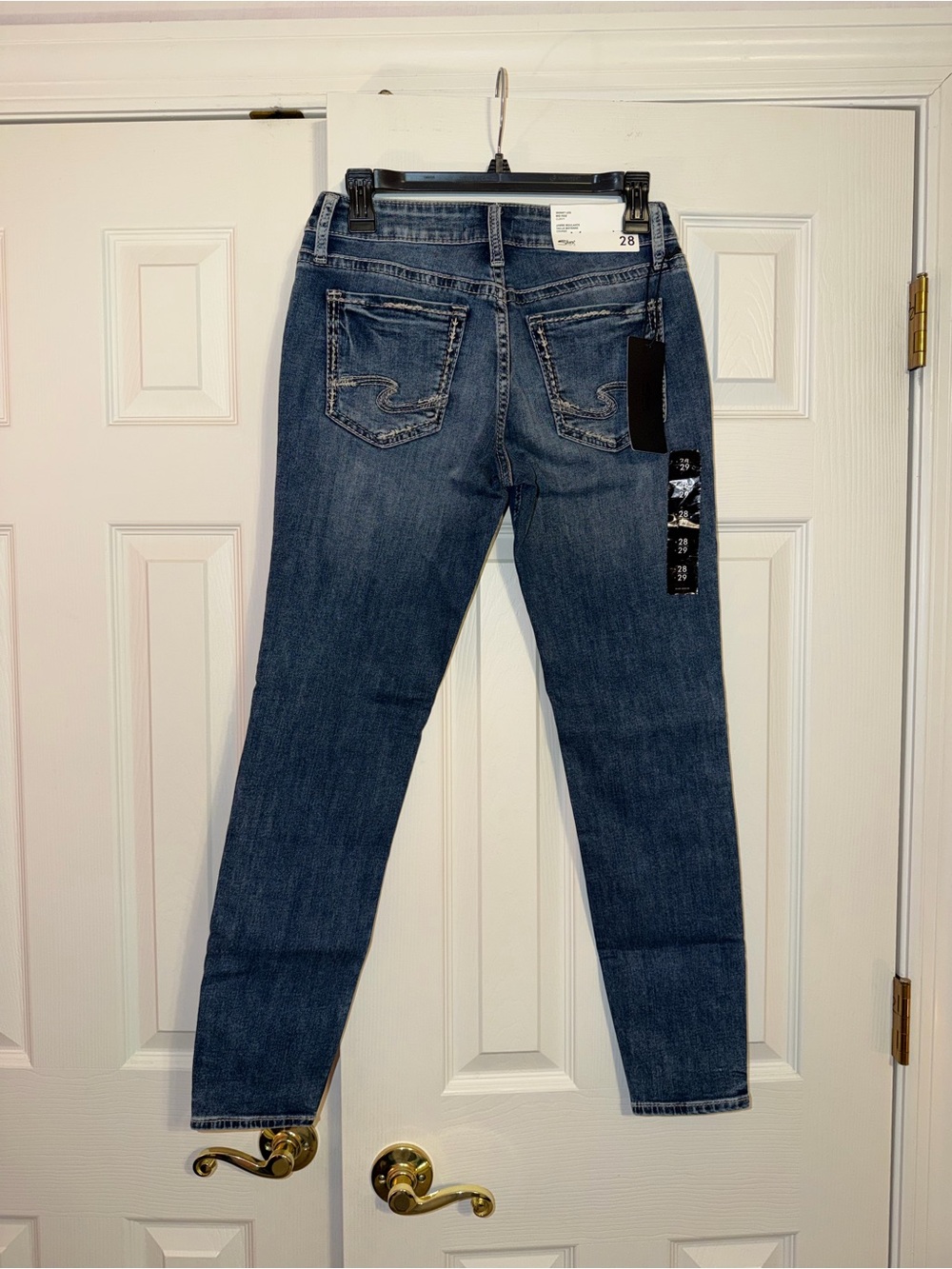 Silver Jeans Dark Blue Skinny Stretch Jeans mid-rise Curvy